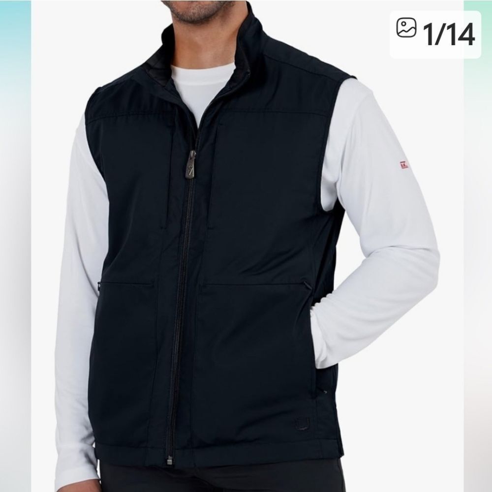 Scottevest RFID Travel Vest Full Zip Mens Black Size L